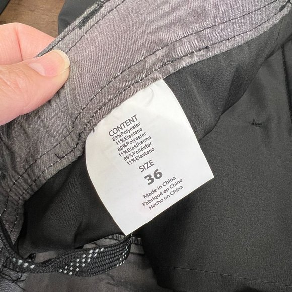 O'neill mens black front zipper solid shorts Size: 36 - Picture 7 of 7